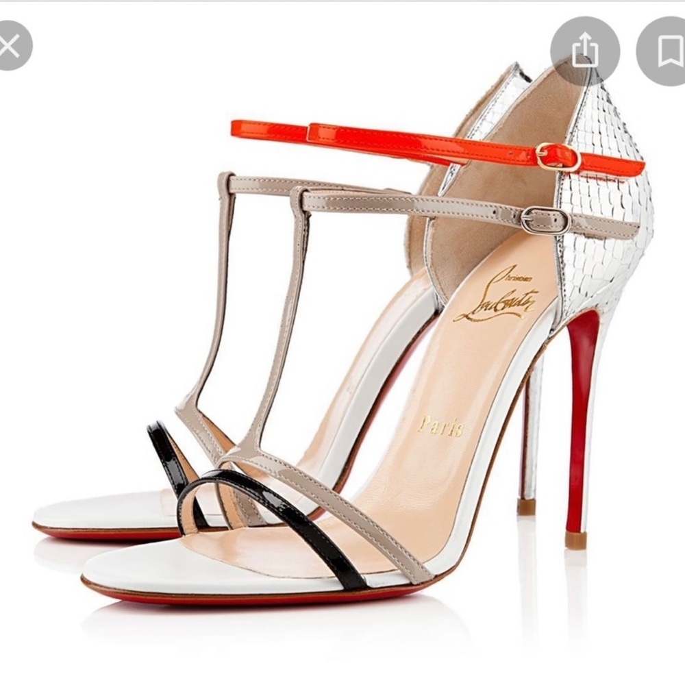 Christian Louboutin Arnold Python 100 mm Stappy Heels